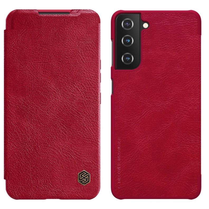Carcasa Flip Cover Para Samsung S21 - Rojo-0