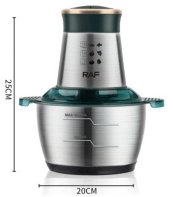 Procesador De Alimentos Eléctrico De Acero Inoxidable De 2L RAF-1