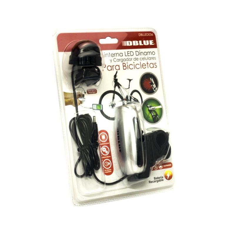 Linterna Led Dinamo Para Bicicleta Dblue-1
