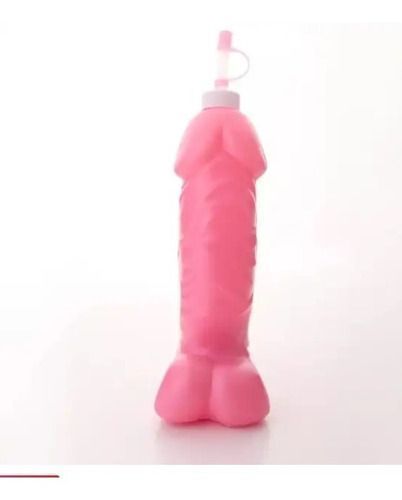 Botella De Plástico Forma De Pene Despedida De Soltera 1 Lt-2