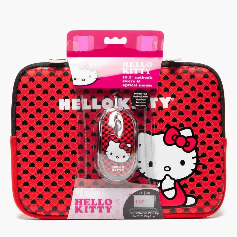 Kit Funda Tablet 10" & Mouse 20409C Red Hello Kitty-1