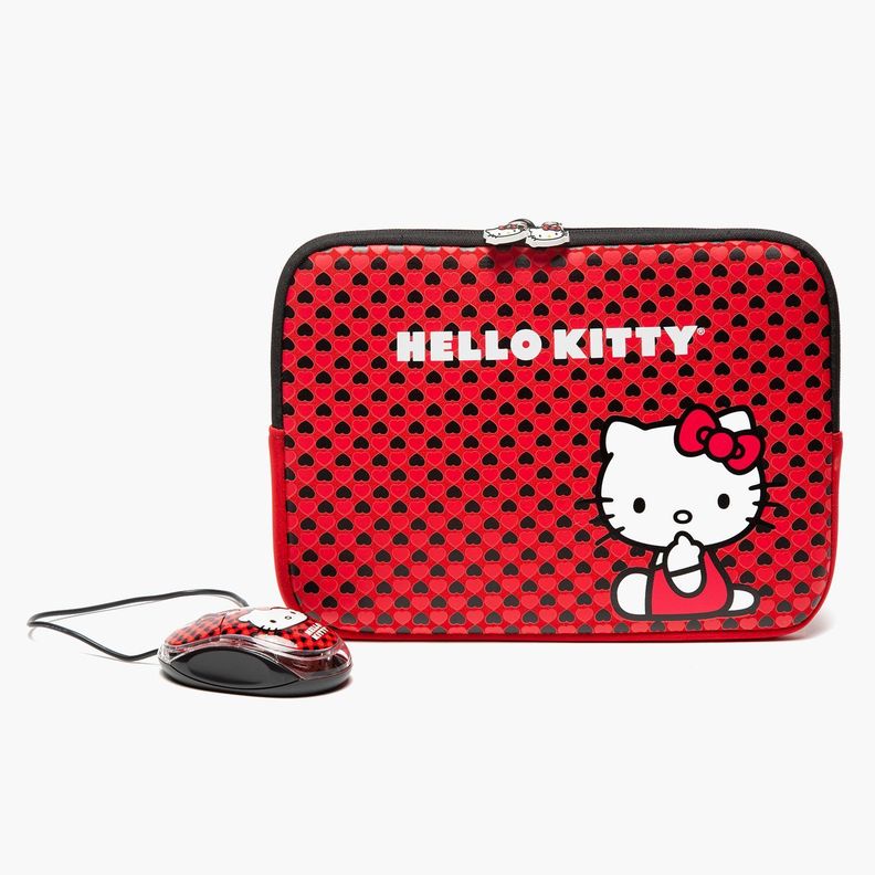 Kit Funda Tablet 10" & Mouse 20409C Red Hello Kitty-0