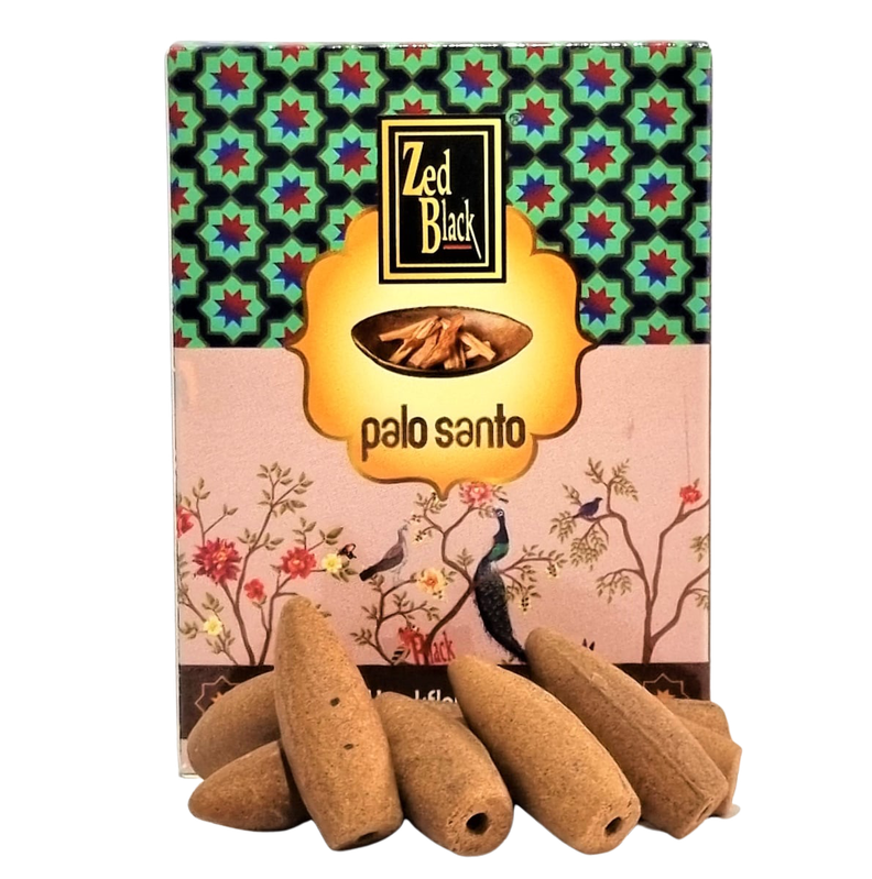 Conos de incienso Para Cascada Palo Santo - Zed Black-0