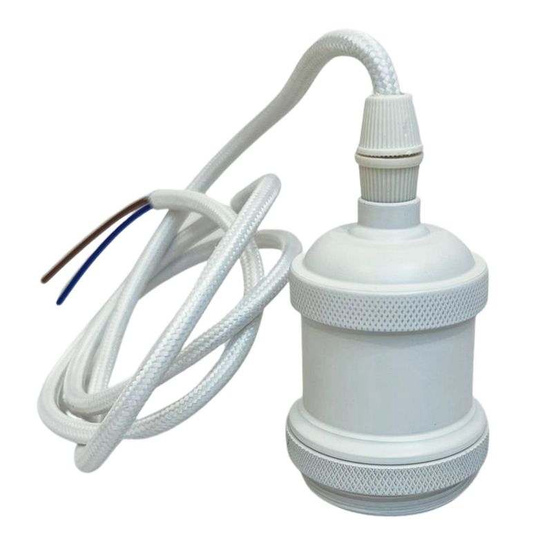 Soquete E-27 Retro Blanco Vintage-2