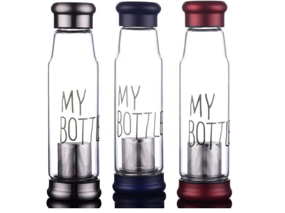 Botella c/ infusor 420ml Azul-1