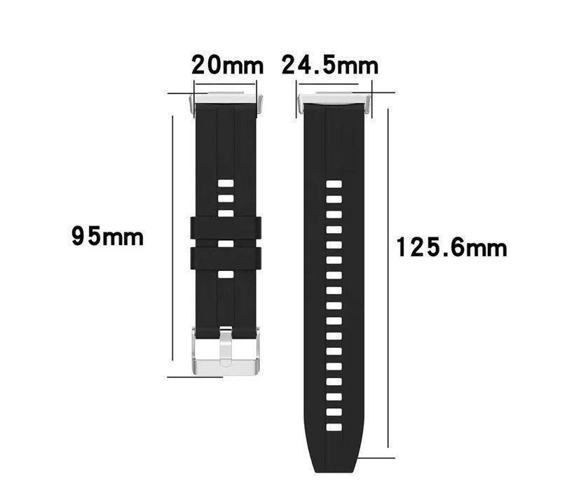Correa Compatible Con Huawei Watch Fit 2 Negro-1