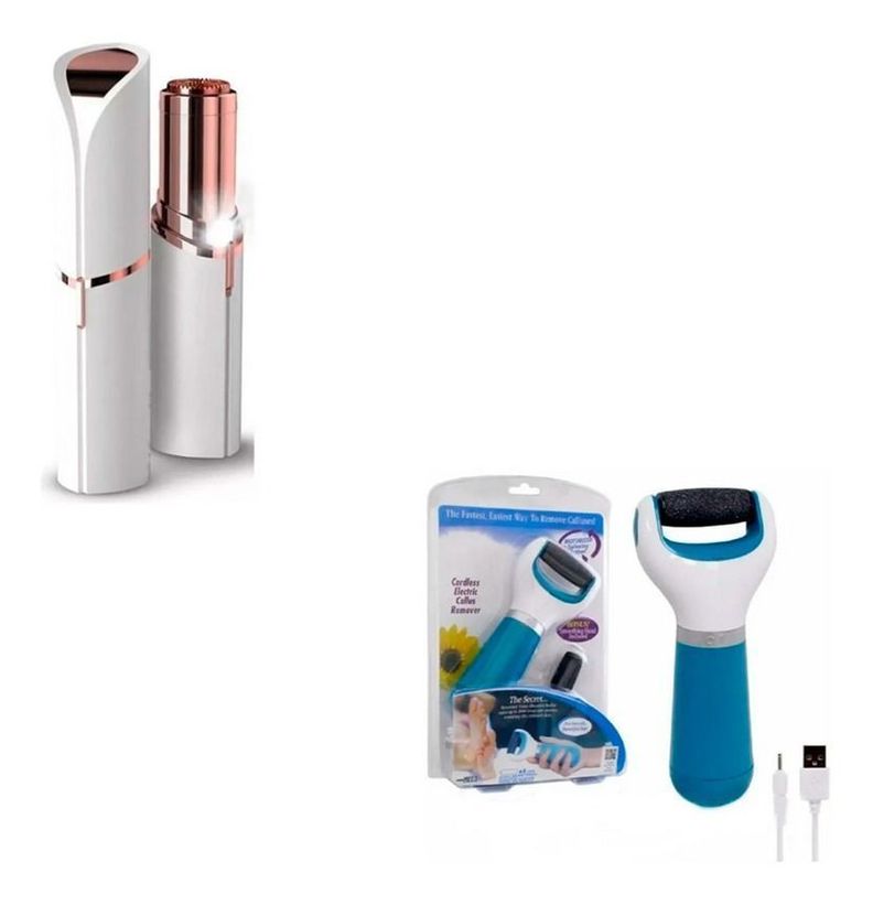 Depiladora Facial Recargable + Removedor De Callos-0