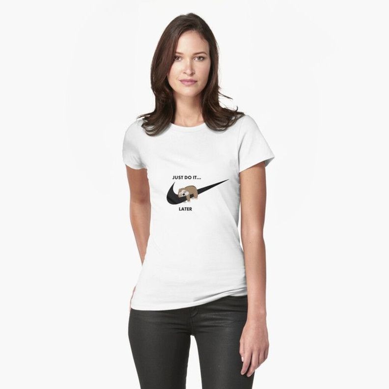 Polera Just Do It Later Nike Entretenida-0