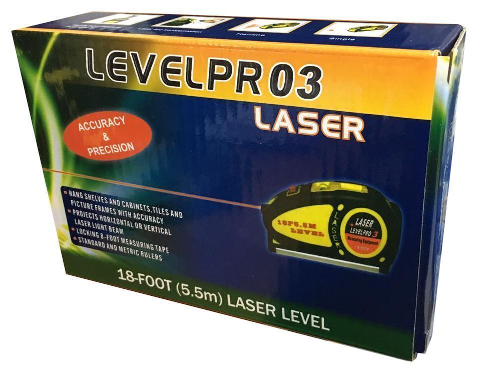 Huincha de Medir Con Nivel Láser Base Metalica-3