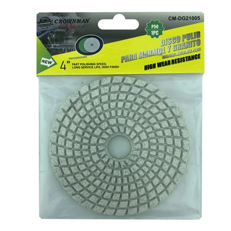 Disco Lija Para Pulir Marmol Granito 4 PulG G: 50-1