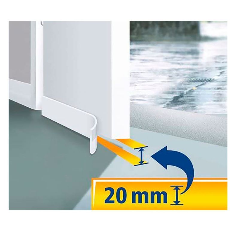 2 Burlete Bajo Puertas 5422 1mt x 38mm Blanco Tesa-3