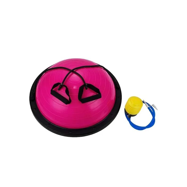Balón Bosu Yoga De Resistencia 58cm Inflador-2