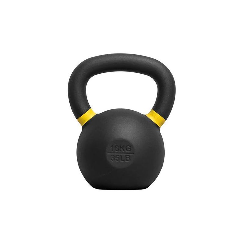 Kettlebell pesa rusa 16 kg acero + black coated-0