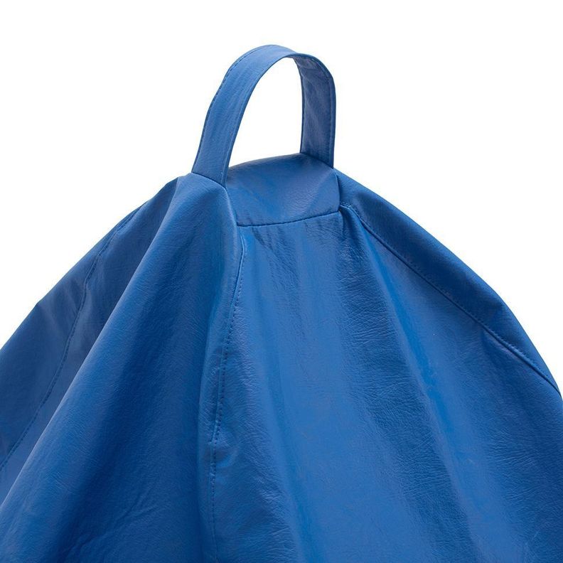 Pouf Pera Azul Eco Cuero 100x80x80 cm Máxima Desig-1