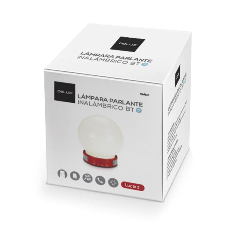 Parlante Lampara Luz Led Con Bluetooth Radio FM Dblue-1