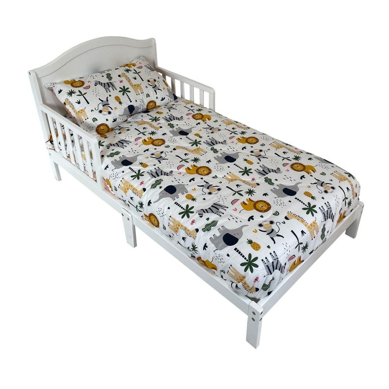 SET ROPA PARA CAMA DE TRANSICIÓN ANIMALS DE 4 PIEZAS-1
