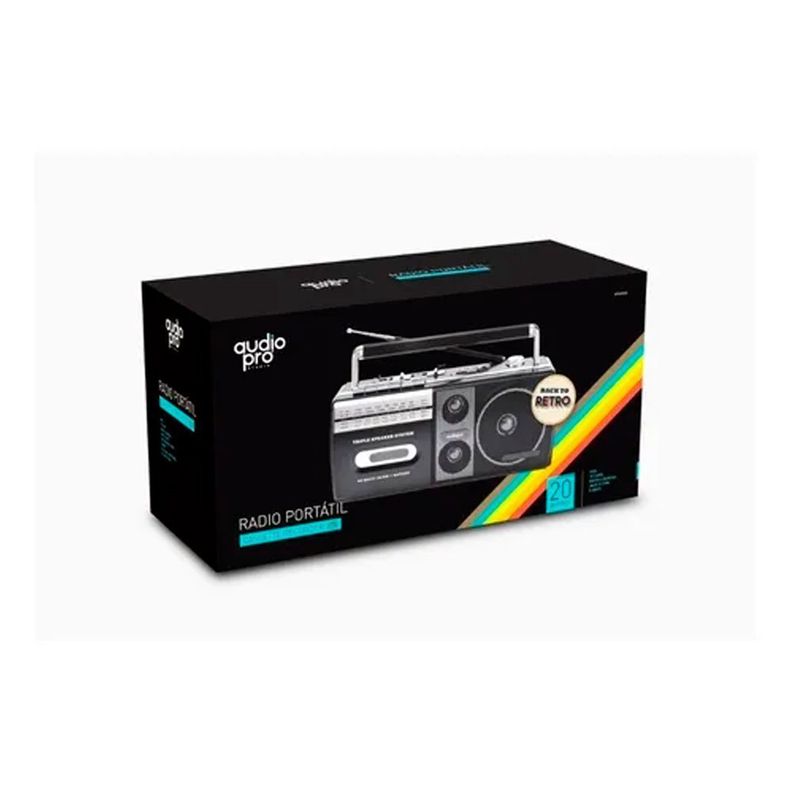 Radio grabadora cassette retro amfmsw ap02077-1