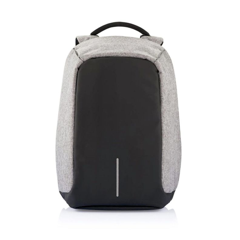 Mochila Antirrobo Impermeable Con Usb Color Gris - Puntostore-1