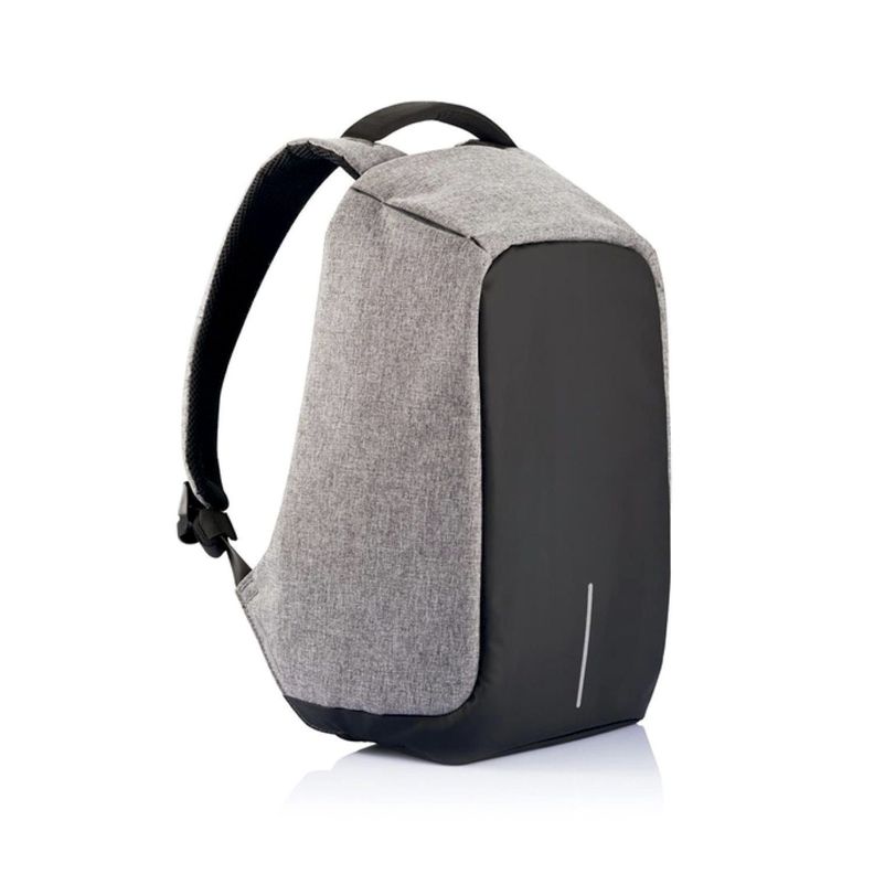 Mochila Antirrobo Impermeable Con Usb Color Gris - Puntostore-0