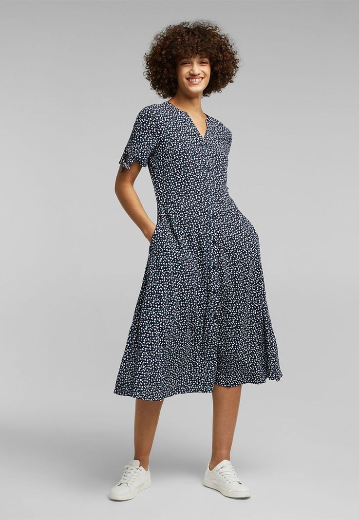 Vestido Midi Estampado Esprit