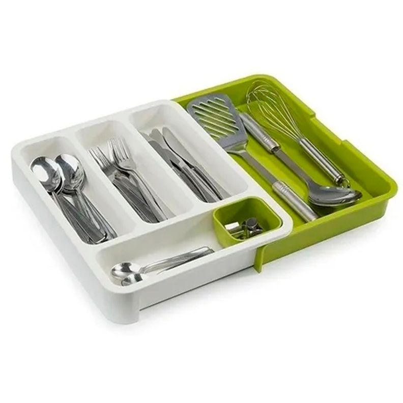 Organizador De Cubiertos Extensible Ajustable Cajones-0
