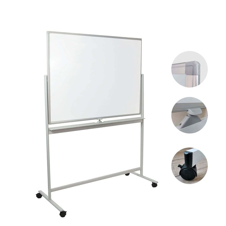 Pizarra Classic Móvil Magnética Doble Cara 90x180 Cm-2