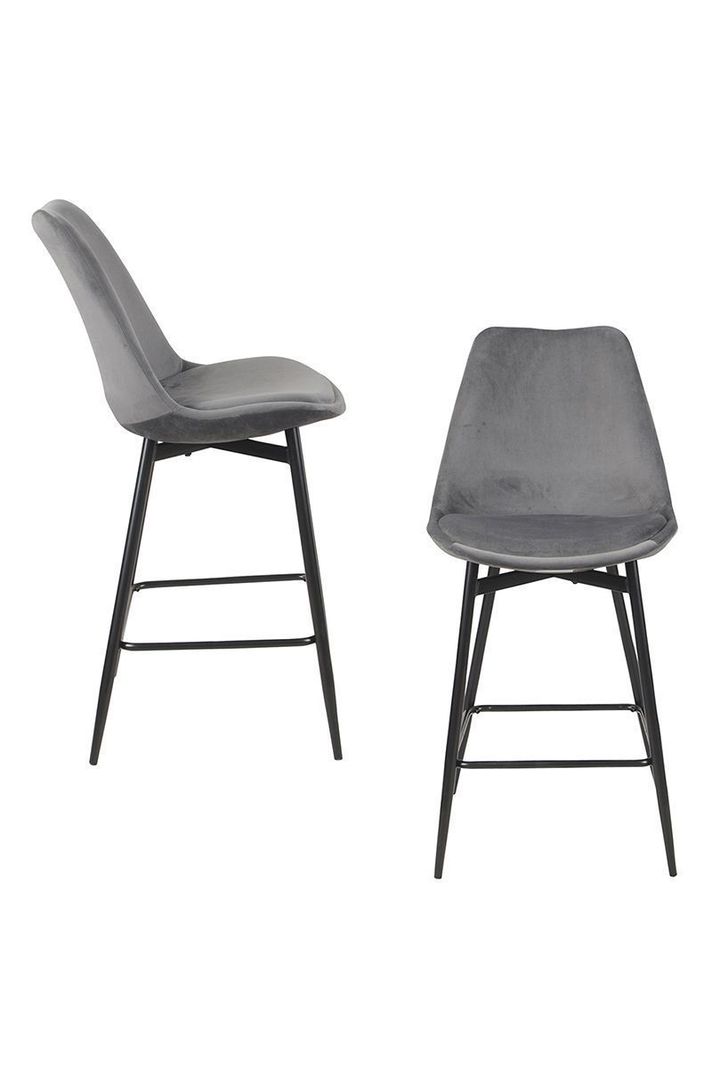 Pack 2 Sillas de Bar Atlanta Gris-3