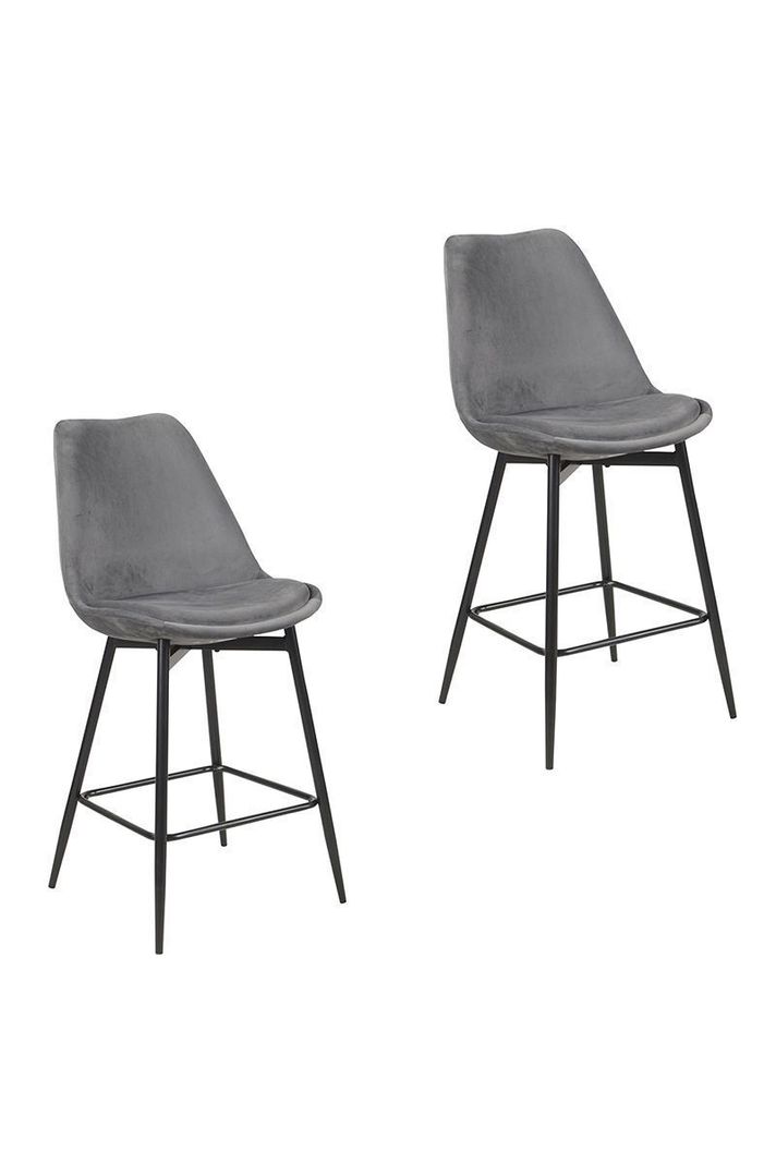 Pack 2 Sillas de Bar Atlanta Gris-0