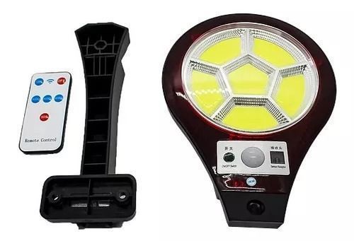 Lampara De Calle Cob Led Con Carga Solar Pir Control Remoto-1