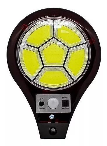Lampara De Calle Cob Led Con Carga Solar Pir Control Remoto-0
