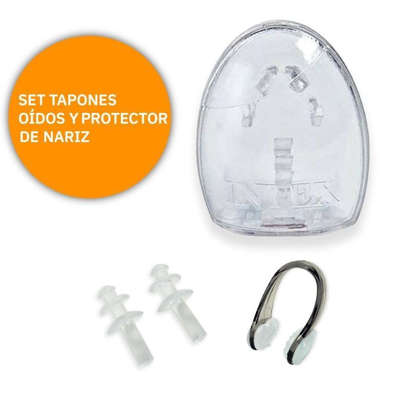 Pack natación +Lentes +Gorro +Tapones oidos+clip nasal-4