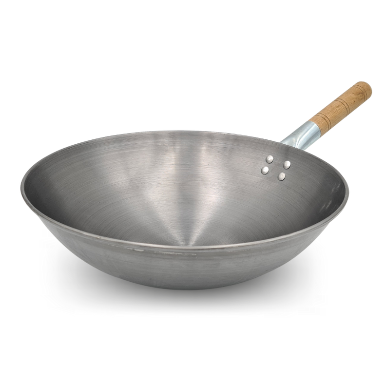 Wok tradicional chino de 36cm acero al carbono-1
