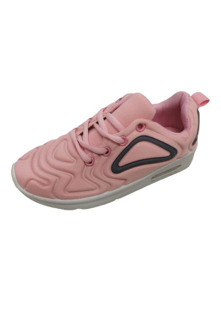 Zapatilla Deportiva Rosado Niña Cordones -0