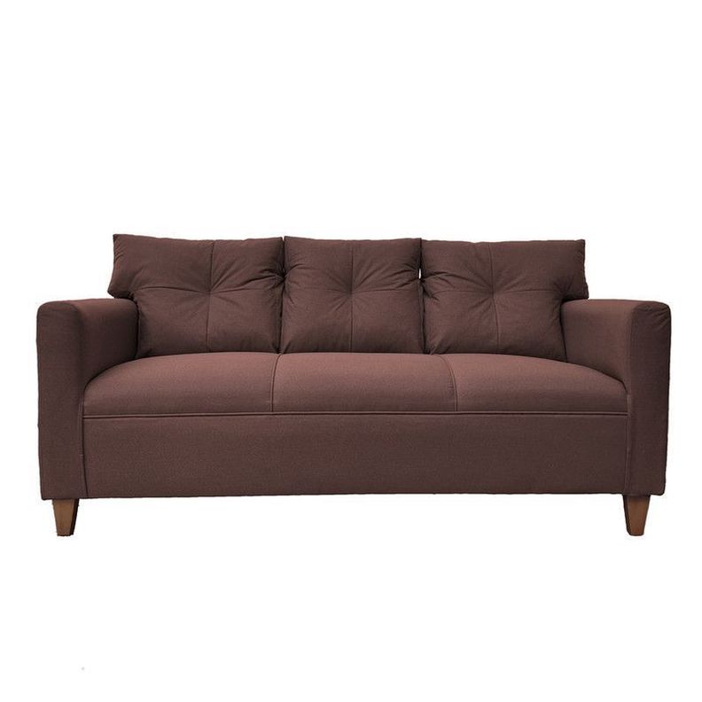 Sofá Mateo Chenille Cafe Pata Madera 3C-0