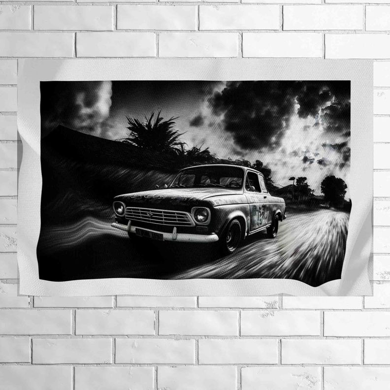 Tela Impermeable Estampada Carros D2 50cm x 70cm-0