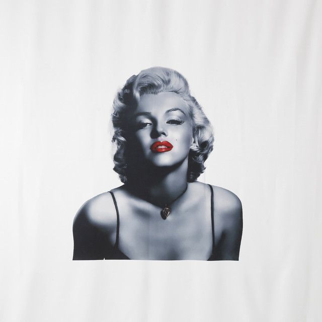 Cortina para Baño Estampada Marilyn con Forro-1