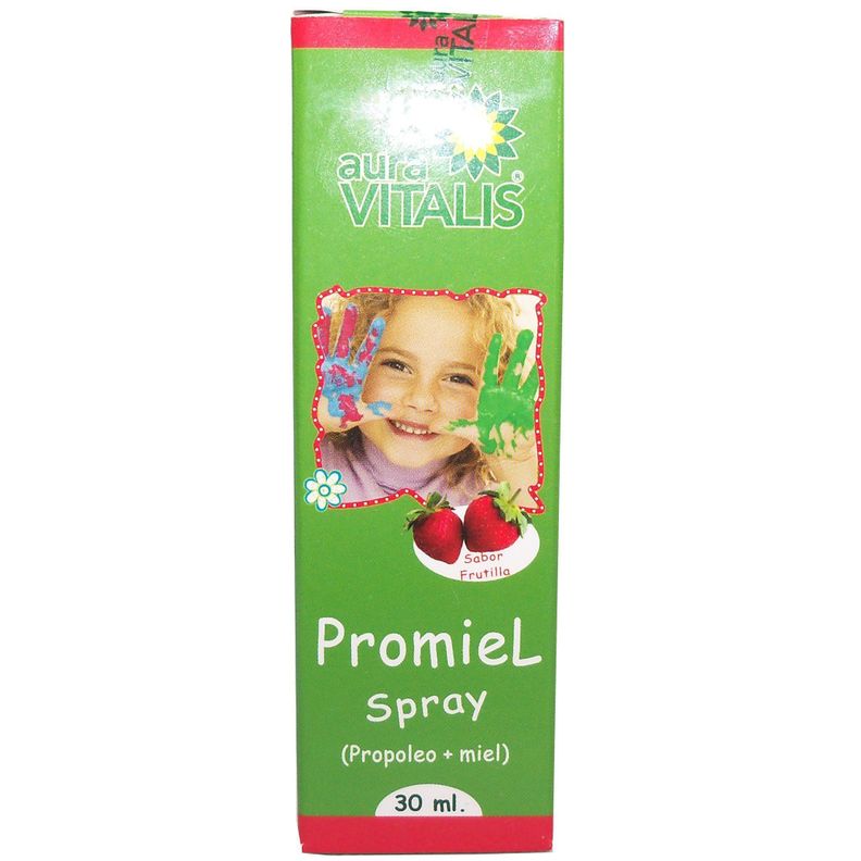 2 X AURA VITALIS PROMIEL INFANTIL - FRUTILLA SPRAY 30ML-3