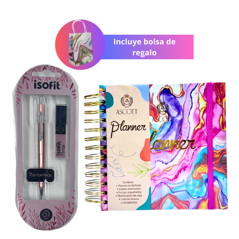 Super Pack Planner + Portamina + Bolso de Regalo-0