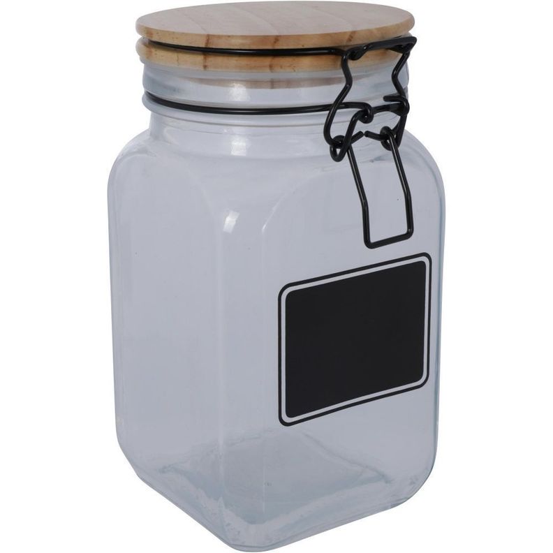 Frasco de Vidrio con Tapa-0