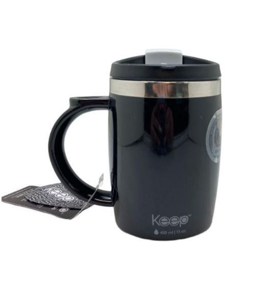 MUG TERMO COLORES 400ML KEEP negro-0