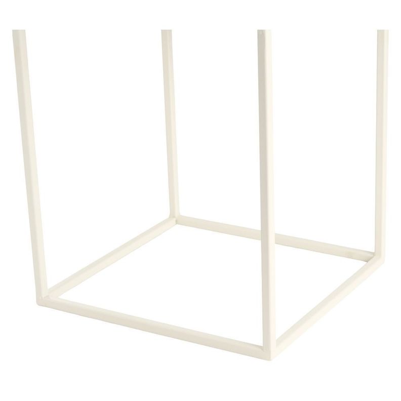 MACETERO METAL BLANCO 28X28X55-3