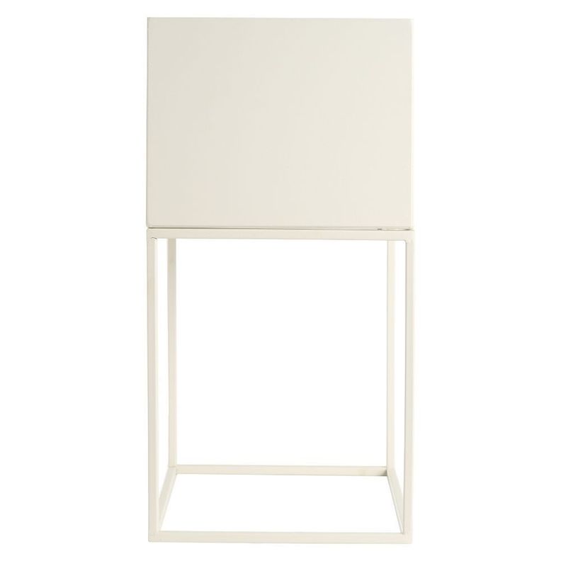 MACETERO METAL BLANCO 28X28X55-1