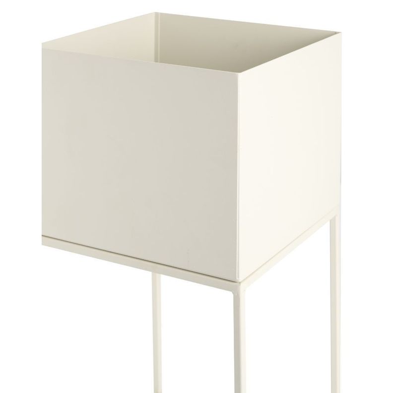 MACETERO METAL BLANCO 28X28X55-2