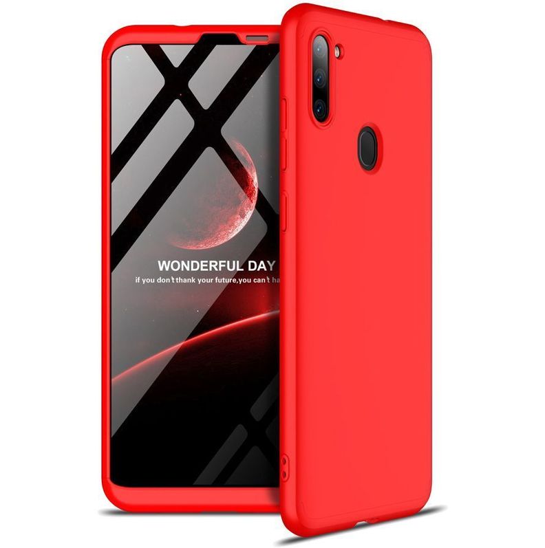 Carcasa: Galaxy A11 - Resistente Funda / Rojo-0