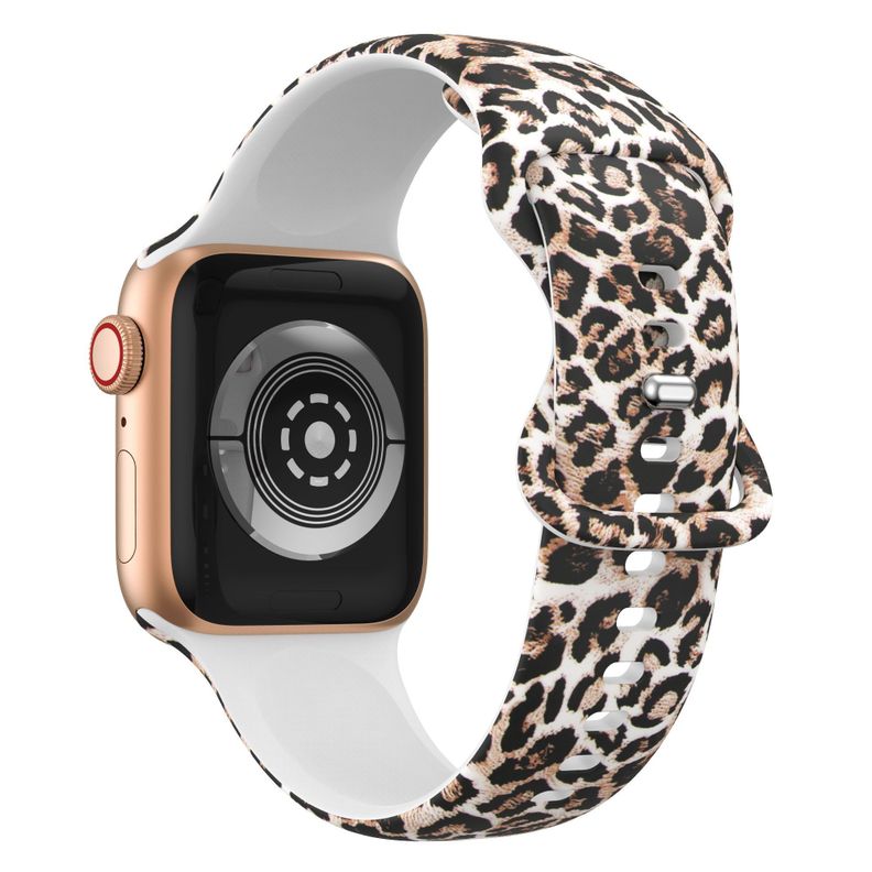 Correa Diseño Compatible Iwatch Apple Watch Leopardo 42-44-45MM -0