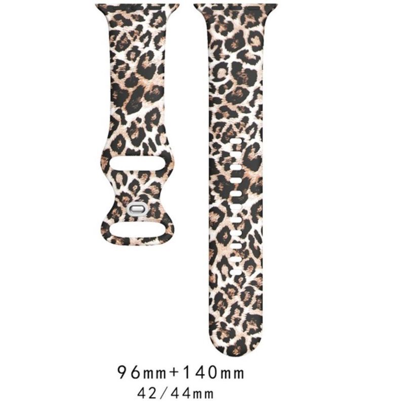 Correa Diseño Compatible Iwatch Apple Watch Leopardo 42-44-45MM -1