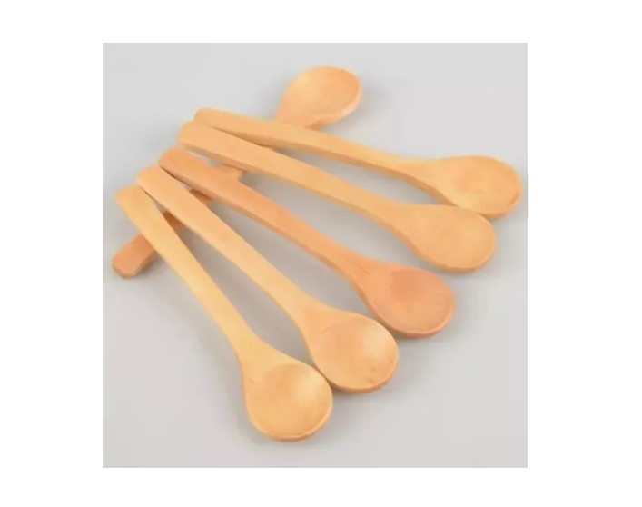 Set 6 Cucharas Bambú Reutilizable Cucharitas Pebre Dip Salsa-1