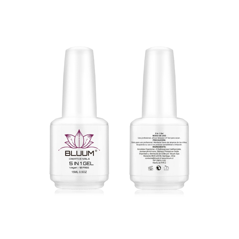 Esmalte 5en1 Base Top Pegamento Reinforcement Extensión 15ml-3