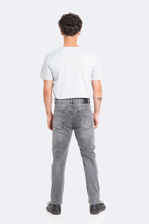 Jeans Hombre Slim Gris Focalizado suave con Destroyer-5