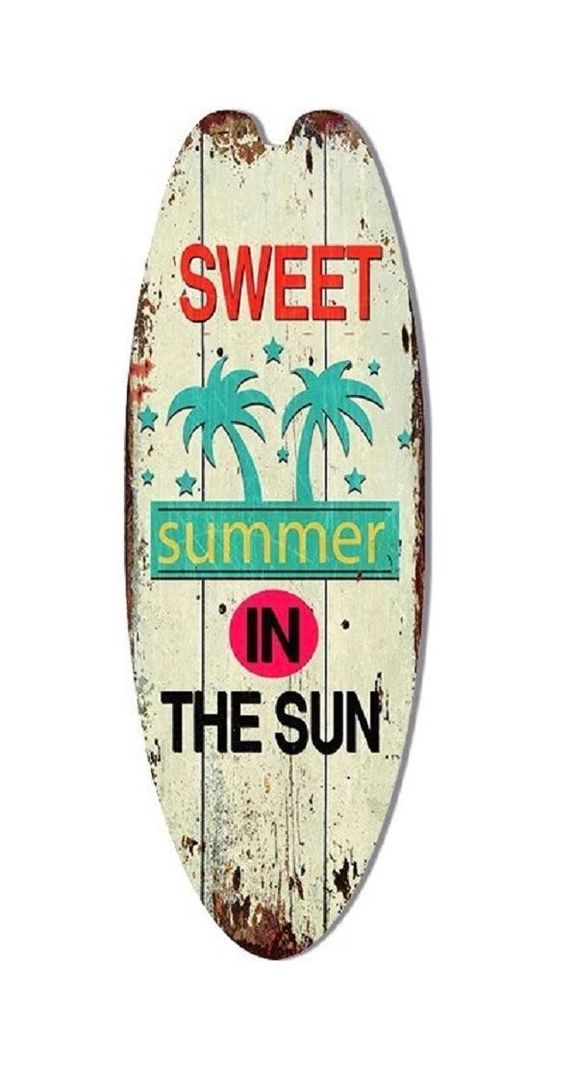 Tabla de Surf  Decorativa Pared Summer in The Sun-0